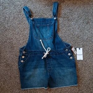 Jean short overalls